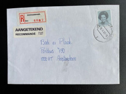 NETHERLANDS 1989 REGISTERED LETTER HEERHUGOWAARD TO AMSTERDAM 10-04-1989 NEDERLAND AANGETEKEND - Covers & Documents