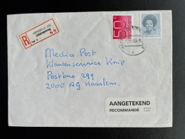 NETHERLANDS 1990 REGISTERED LETTER HENGELO (OV) UITSLAGSWEG TO HAARLEM 27-06-1990 NEDERLAND AANGETEKEND - Cartas & Documentos