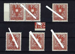 ÖSTERREICH 5 X ANK-Nr. 718 II Plattenfehler Postfrisch - Siehe Beschreibung Und Bild - Errores & Curiosidades