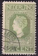 1913 Jubileumzegels 50 Cent Lichtgroen NVPH 97 - Gebraucht