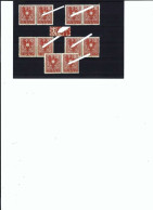 ÖSTERREICH 5 X ANK-Nr. 718 I Plattenfehler Postfrisch (3) - Siehe Beschreibung Und Bild - Variétés & Curiosités