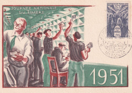 Journée Nationale Du Timbre 1951 - Tag Der Briefmarke