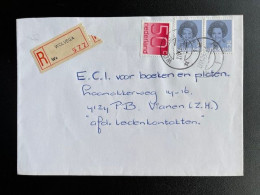 NETHERLANDS 1984 REGISTERED LETTER WOLVEGA TO VIANEN 27-09-1984 NEDERLAND AANGETEKEND - Lettres & Documents