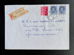 NETHERLANDS 1984 REGISTERED LETTER WOLVEGA TO VIANEN 27-09-1984 NEDERLAND AANGETEKEND - Covers & Documents