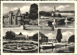 72309568 Muelheim Ruhr Rathaus Schloss Blumenuhr Wasserbahnhof Muelheim - Muelheim A. D. Ruhr