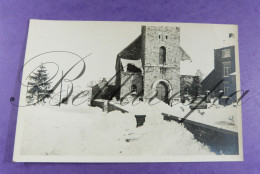 Sart-Bernard Eglise Saint-Denys Dans La Neige 1969 Carte Photo Prive - Assesse