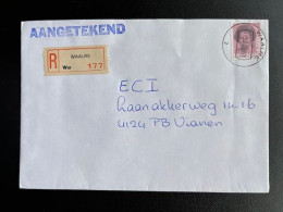 NETHERLANDS 1985 REGISTERED LETTER WAALRE TO VIANEN 11-12-1985 NEDERLAND AANGETEKEND - Cartas & Documentos