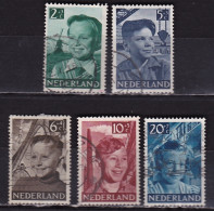 1951 Kinderzegels Gestempelde Serie NVPH 573 / 577 - Usados