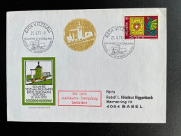 SWITZERLAND 1971 SPECIAL COVER 100 YEARS RAILROAD VITZNAU-RIGI 21-05-1971 ZWITSERLAND SUISSE TRAINS - Lettres & Documents