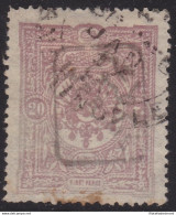 1892 Turchia - Stampe N. 8  20pa. Rosa  USATO - Autres & Non Classés