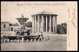 Italy - 1905 - Roma - Piazza Di Bocca Della Verita E Templo Di Vesta - Lugares Y Plazas