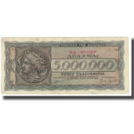 Billet, Grèce, 5,000,000 Drachmai, 1944, 1944-03-20, KM:128a, TTB - Griekenland