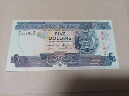 Billete De Las Islas Salomon De 5 Dólares, UNC - Solomon Islands