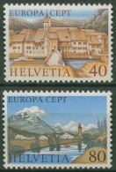 Schweiz 1977 Europa CEPT Landschaften 1094/95 Postfrisch - Neufs