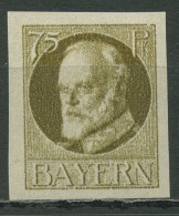Bayern 1919 König Ludwig III. Fehlender Aufdruck 163 B F Postfrisch - Ungebraucht