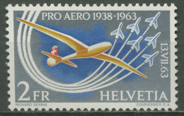 Schweiz 1963 Pro-Aero Gedenkpostflüge Segelflugzeug 780 Postfrisch - Neufs