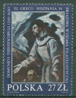 Polen 1984 Briefmarkenausstellung ESPANA El Greco Gemälde 2912 Postfrisch - Ungebraucht