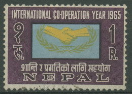 Nepal 1965 Zusammenarbeit In Der UNO 196 Gestempelt - Népal