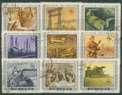 China 1955 Fünfjahresplan Mine Weberei Landwirtschaft 269/77 Gestempelt - Used Stamps