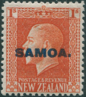 Samoa 1916 SG142 1/- Vermillion KGV With SAMOA. Ovpt MH - Samoa
