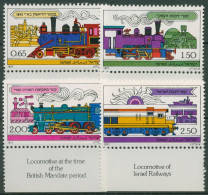 Israel 1977 Eisenbahn Lokomotiven 722/25 Mit Tab Postfrisch - Ungebraucht (mit Tabs)