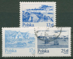 Polen 1982 Flüsse Die Weichsel Schiffe 2833/35 Gestempelt - Gebraucht