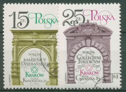 Polen 1982 Krakauer Baudenkmäler 2841/42 Gestempelt - Usati