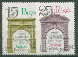 Polen 1982 Krakauer Baudenkmäler 2841/42 Gestempelt - Used Stamps