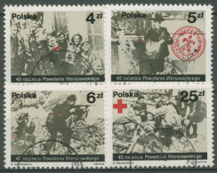 Polen 1984 Warschauer Aufstand 2930/33 Gestempelt - Used Stamps