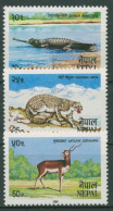 Nepal 1984 Tierschutz Leopard Antilope 444/46 Postfrisch - Nepal