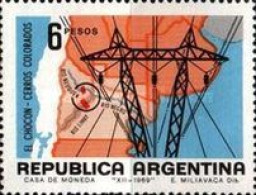 ARGENTINA - AÑO 1969 - Proyectos Para El Desarrollo De Infraestructuras. El Chocon - Cerros Colorados - Usado - Used Stamps