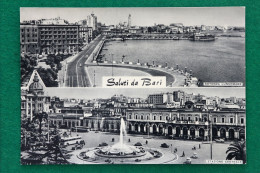 CARTOLINA POSTALE NON VIAGGIATA ANNI 50 BARI  PUGLIA ITALIA SALUTI DA BARI POSTCARD 0171 - Bari