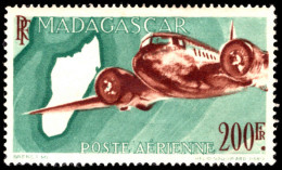 Madagascar 1946 200f Air Unmounted Mint. - Nuovi