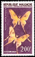 Madagascar 1960 200f Butterfly Unmounted Mint. - Unused Stamps