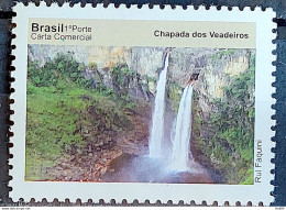 C 3073 Brazil Depersonalized Stamp Tourism Beauties Of Goias 2010 Chapada Dos Veadeiros Waterfall - Personnalisés
