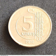 Coin Turkey Moeda Turquia 2010 5 Kurus 1 - Syria