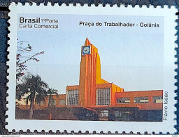 C 3069 Brazil Depersonalized Stamp Tourism Beauties Of Goias 2010 Worker's Square Clock - Gepersonaliseerde Postzegels