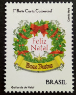 C 3064 Brazil Depersonalized Stamp Merry Christmas Garland 2010 - Gepersonaliseerde Postzegels
