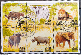 C 3053 Brazil Stamp Diplomatic Relations Zambia Elephant Lion Rhinoceros 2010 CBC Brasília - Ongebruikt