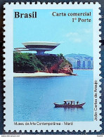 C 3047 Brazil Depersonalized Stamp Tourism Wonders Of Rio De Janeiro Tourism 2010 Museum Oscar Niemeyer Ship - Gepersonaliseerde Postzegels