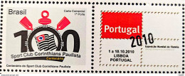 C 3029 Brazil Personalized Stamp Corinthians Football Portugal 2010  - Sellos Personalizados