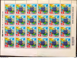 C 3035 Brazil Stamp Conference Printers Brazil Postcard Stamps GPSPA Samba Christ The Redeemer 2010 Sheet - Nuovi