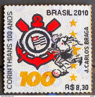 C 3028 Brazil Stamp Corinthians Fabric Football 2010 - Ungebraucht