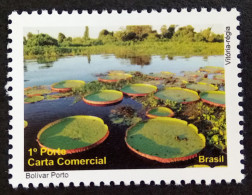C 3008 Brazil Depersonalized Stamp Tourism Pantanal 2010 Flora Victoria Regia Leaf - Personalisiert