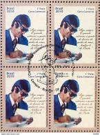 C 2954 Brazil Stamp Chico Xavier Spiritism Religion 2010 Block Of 4 CBC DF - Unused Stamps