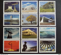 C 2940 Brazil Depersonalized Stamp Tourism Brasilia 2010 Complete Series - Personalized Stamps