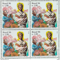 C 2010 Brazil Stamp Our Lady Of Salette Religion 1996 Block Of 4 - Unused Stamps