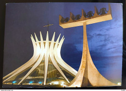 Brazil Postcard Oficial Dos Correios Brasilia In Color Church 2010 - Cartes-maximum