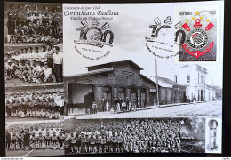 Brazil Maximum Card Corinthians Football Passion In Black And White Postcard 2010 CBC SP 3 - Maximumkarten