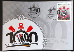 Brazil Maximum Card Corinthians Football Shield Timao Postcard 2010 CBC SP 2 - Tarjetas – Máxima